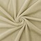 Fairy Beige Solid Stretch Poly Velvet Knit Fabric By the Yard
